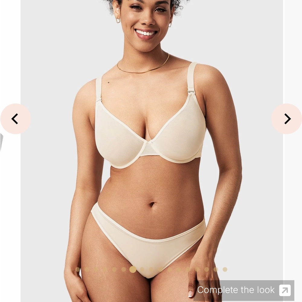 BOGO Seraphina Unlined Underwire Sheer Mesh Black Size 40DDD